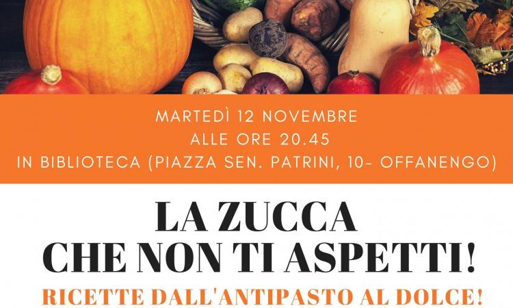 Locandina dell'iniziativa la zucca che non ti aspetti