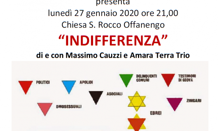 Locandina dello spettacolo indifferenza