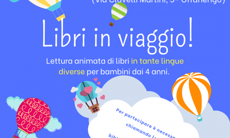 locandina della lettura animata libri in viaggio