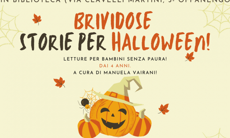 locandina delle letture animante brividose storie per halloween