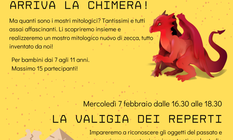 locandina dei laboratori archeolab