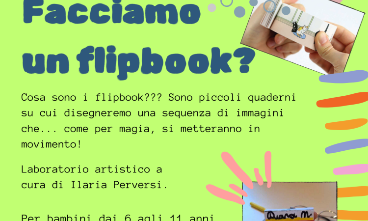 locandina del laboratorio facciamo un flipbook