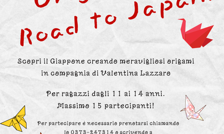 locandina del laboratorio di origami
