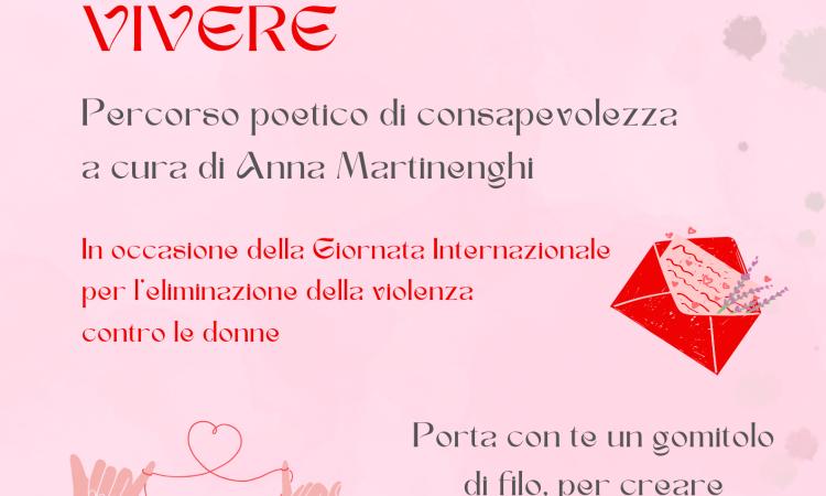 locandina della serata poetica ti amo da vivere