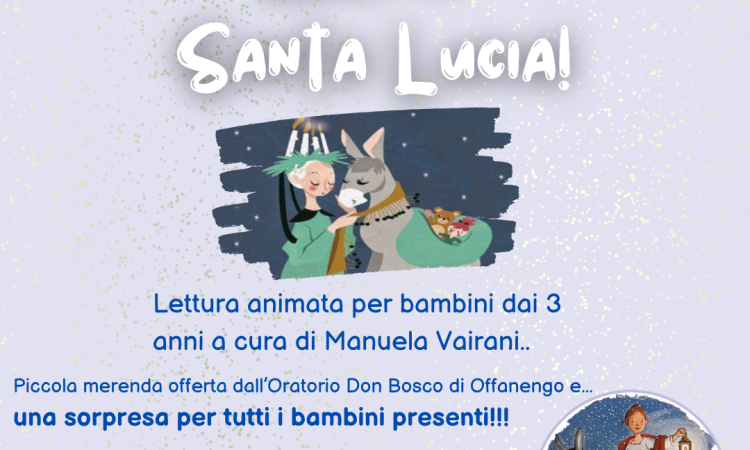 locandina dell'iniziativa arriva santa lucia 