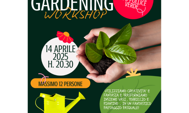 locandina del laboratorio gardening workshop