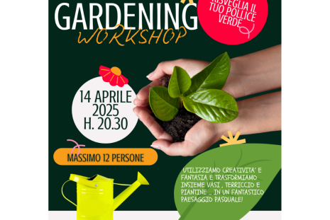 locandina del laboratorio gardening workshop