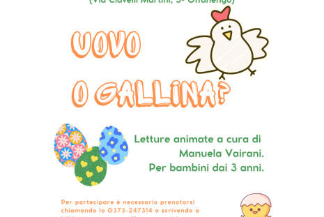 locandina delle letture uovo o gallina